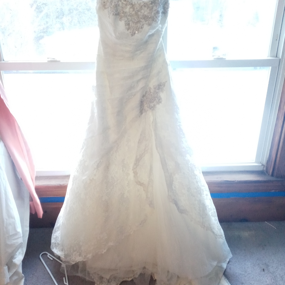 Lace wedding dress David's bridal